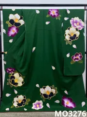 振袖 金駒 紋意匠 椿 大輪 身丈174cm 撥水加工済 MO3276