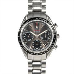 オメガ OMEGA 323.30.40.40.06.00﻿1 スピードマスター デイト クロノグラフ 腕時計 ブラック文字盤 SS メンズ【中古】