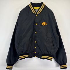 90s チョークライン USA製 ナイロンジャケット M 黒 アイオワ 8112