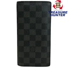 LOUIS VUITTON ダミエグラフィット ポルトフォイユ ブラザ N62665 二つ折り長財布 ルイヴィトン 【102059359006】