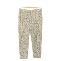 アーバンリサーチ ドアーズ URBAN RESEARCH DOORS パンツ スラックス テーパード アンクル ストレッチ ジャガード 総柄 モザイク 38 ベージュ /AO17