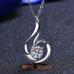 モアッサナイト ネックレス ペンダント 0.8ct シルバー925 レディー 普段使い 冠婚葬祭 ネックレス モアサナイト 卒業式 人工ダイヤモンド ネックレス zb133