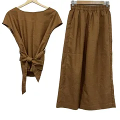 PLS+T(PLST)(プラステ) レディースパンツセットアップ レディース ブラウン