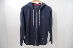 中古 レディース トミーヒルフィガーゴルフ TOMMY HILFIGER GOLF フルジップアウター M 紺 ネイビー 長袖パーカー