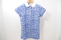 中古 レディース マスターバニーエディション MASTER BUNNY EDITION 半袖ポロシャツ 0(S) 青系 ブルー 花柄