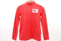 中古 レディース キャロウェイ Callaway 長袖シャツ S 赤 レッド 星柄 長袖モックネックシャツ