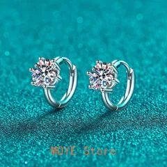 ピアス モアサナイト 1ct シルバー925 人工ダイヤモンド モアッサナイト ギフト 普段使い 耳飾り パーティー 結婚式 プレゼント zb154a