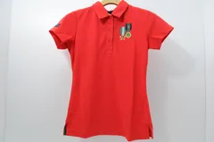 未使用品 レディース ビバハート VIVA HEART 半袖ポロシャツ 38(S) 赤 レッド
