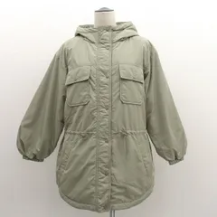 earth music&ecology / アースミュージックアンドエコロジー ◆中綿ハーフコート/カーキ/サイズM/タグ付き 1B07L0Z0900 【レディース/ガールズ/LADY/女性/婦人】 レディースファッション【中古】 