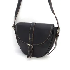 marie claire / マリークレール ◆ショルダーバッグ/斜めがけ/レザー/ブラック 【バッグ/バック/BAG/鞄/カバン】 レディースファッション【中古】 