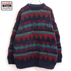 90s vintage エクアドル ニットセーター メンズ XLサイズ相当 ビッグサイズ オーバーサイズ