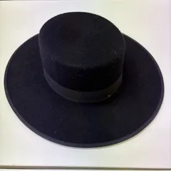 【Fernandez Roche】コルドベス フラメンコ 帽子 ハット 黒 スペイン製 ケース付き フェルナンデス・ロチェ