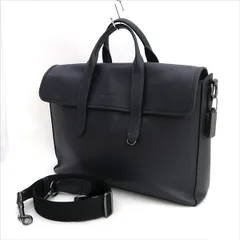 COACH / コーチ ◆サリバン ポートフォリオ 2WAY ブリーフケース レザー ネイビー C9875 【バッグ/バック/BAG/鞄/カバン】 ブランド【中古】 