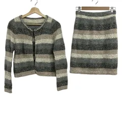 GRACE CONTINENTAL(グレースコンチネンタル) スカートセットアップ レディース美品  - グレー×ベージュ×マルチ