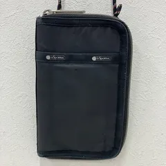8229　LeSportsac レスポートサック　大草直子　エッセンシャル　クロスボディフォンバッグ　CROSSBODY PHONE BAG　ショルダーバッグ　ブラック　黒　スマホショルダーバッグ　お財布ショルダーバッグ　小さめ　ミニ　軽量　無地