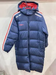 (2002) UMBRO / アンブロ ベンチコート キッズサイズ 160 UCA1952J ネイビー×レッド ジップ アウトドア スポーツ USED