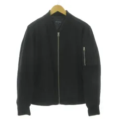 アーバンリサーチ URBAN RESEARCH MA-1 ジャケット UR52-1ZH004 ジップアップ 起毛 ウール混 ネイビー 紺 Mのサムネイル