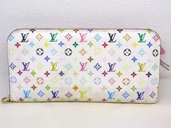 ヴィトン M93751 CA4049 ■ ポルトフォイユ アンソリット ウォレット マルチカラー ホワイト ピンク LOUIS VUITTON □7L
