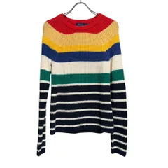 POLO RALPH LAUREN (ポロラルフローレン) ■ ⑤ ボーダーニット レディース マルチ XS