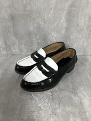 HARUTA ハルタ B:MING by BEAMS ツートンカラー レザーローファー ローファー シューズ size23.5/白ｘ黒 ■■ レディース