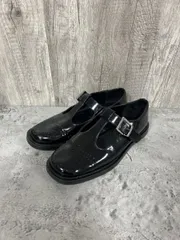 ZARA ザラ カットアウトエナメル加工フラットシューズ ローファー シューズ size37/黒 ■■ レディース