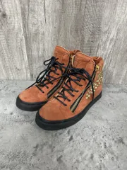 Giuseppe Zanotti ジュゼッペザノッティ スタッズ ハイカット スニーカー size36/茶 ■■◎レディース