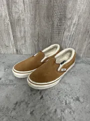 VANS バンズ スエード ボア スリッポン スニーカー size22.5cm/茶 ◆■ レディース
