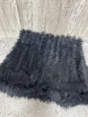 FRAMeWORK フレームワークス ラビットファー マフラー スヌード size-/黒 ◆■ レディース