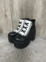 Dear my love レースアップ 厚底 ショート ブーツ size25.5ｃｍ/黒 ◆■ レディース
