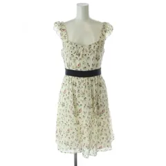 ジルスチュアート JILL STUART ワンピース ノースリーブ ひざ丈 シャツ 花 フラワー /KW ■GY60