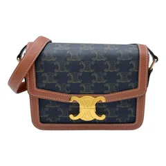 セリーヌ CELINE ティーントリオンフバッグ 188882BZ4 タン トリオンフキャンバス/カーフ レディース ショルダーバッグ