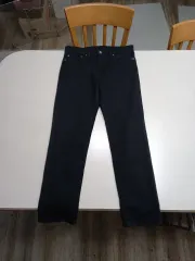 32 リーバイス511 ストレッチ スリム ストレートジーン ブラック 32-313