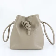 美品 VASIC ヴァジック ボンド ミニ レザー ハンドバッグ トート 本革 トープ レディース MMM DG1-1【中古】