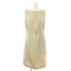 セオリー Theory ワンピース ひざ丈 ノースリーブ ベージュ M /LP ■GY58