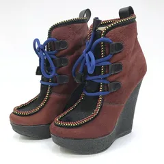 【加古川店】 中古 DSQUARED2 | ディースクエアード ブーツ HEEL BOOTS 83-W201 レッド 【128】