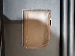 未使用！Fossil フォッシル コインケース レザー ジップ カードケース ブラウン