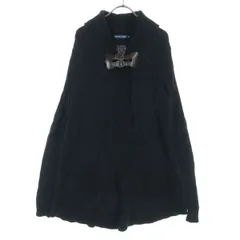 RALPH LAUREN ラルフローレン カシミヤ混 長袖 ショールカラー ケーブルニット カーディガン M ブラック レディース 古着