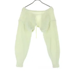 美品 Lily Brown リリーブラウン 長袖 ボレロ 0 ホワイト LWNO235121 レディース 古着