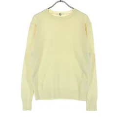 美品 UNIQLO ユニクロ 長袖 セーター M アイボリー レディース 古着