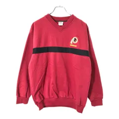 TRUE FAN NFL ワシントン・レッドスキンズ Vネック スウェット プロチーム アメフト レッド(メンズ L)中古 古着 X0404