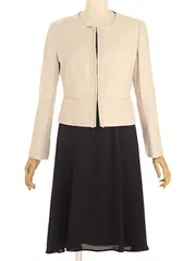 女性フォーマルスーツ　ママスーツ　ワンピース【LA VORO ONE】 9号　Mサイズ　入学式　卒業式　セレモニー　結婚式　学校行事【cxz0019】