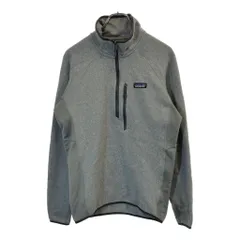 patagonia パタゴニア パフォーマンス ベターセーター ハーフジップ フリースジャケット アウトドア グレー(メンズ M)中古 古着 X0454