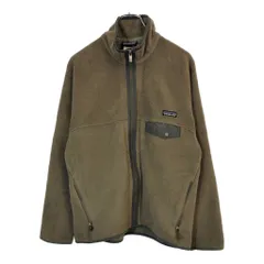 patagonia パタゴニア シンチラ・スナップ・ジップ・ジャケット フリースジャケット アウトドア ブラウン(メンズ M)中古 古着 X0461