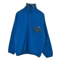 patagonia パタゴニア SYNCHILLA シンチラ スナップT フリースジャケット アウトドア ブルー(メンズ M)中古 古着 X0464