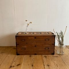 アンティーク チェスト 箪笥 ローボード テレビ台 昭和レトロ 古家具