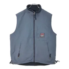 00年代 Abercrombie & Fitch アバクロンビーアンドフィッチ リバーシブル ベスト ネイビー(メンズ L)中古 古着 X0754のサムネイル