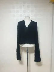Free/ブラックカーディガン/クロップドカーディガン/カーディガン