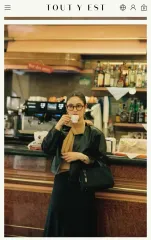 TOUT Y EST TOUT Y EST ロケ ナイロン スモール ブラックバッグ