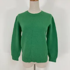 日本製 BEAMS BOY ウールニットセーター レディース Sサイズ程度 グリーン系 ビームスボーイ