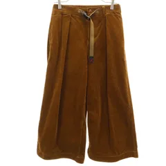 Gramicci グラミチ クロップド コーデュロイ バギーパンツ M キャメル系 アウトドア レディース 古着